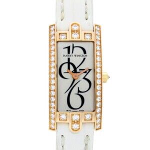 Harry Winston Avenue C Mini Watch, 18K Pink Gold,